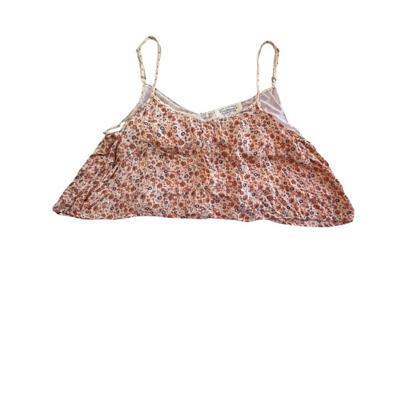 NWOT Fisherman's Daughter Floral Crop Top Tank‎ Strappy Orange Blue Boho Flowy M - Picture 8 of 13